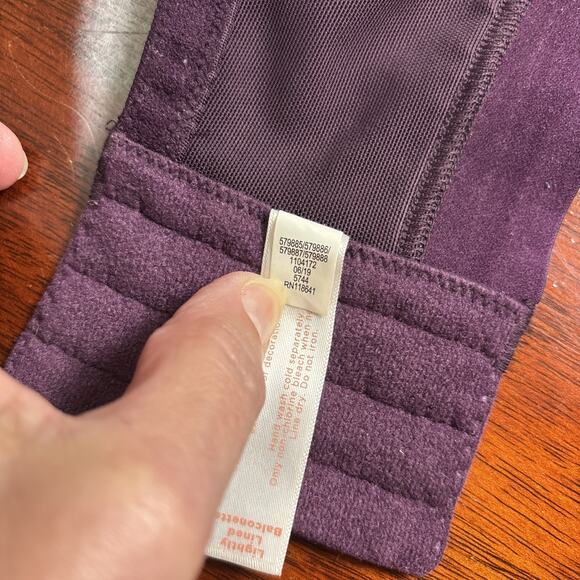 Lane Bryant Cacique Bra Size 42DDD Lightly Lined Balconette Purple Satin Wired - Picture 7 of 9